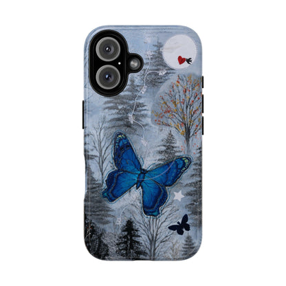 Blue Butterfly MagSafe Phone Cases