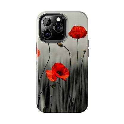 Poppy Modern Art Tough Phone Cases