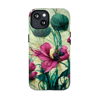 Patty's Plum Oriental Poppy Tough Magnetic Phone Cases for iPhone