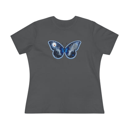 Blue Butterfly Artful Tee - Butterfly Dreamscape