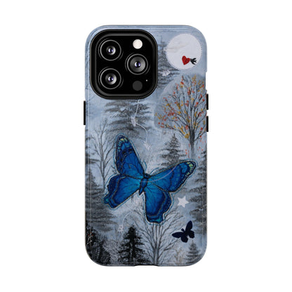 Blue Butterfly MagSafe Phone Cases