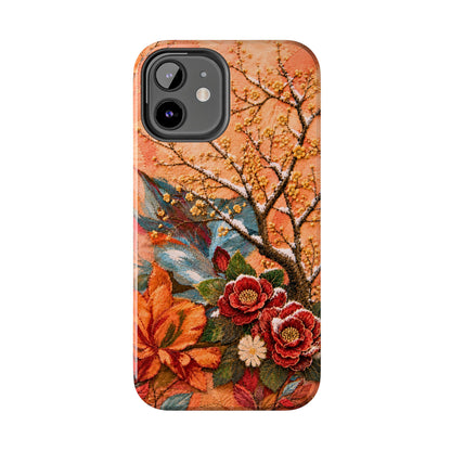 A Flower in Winter - Floral Vintage Tough Phone Case