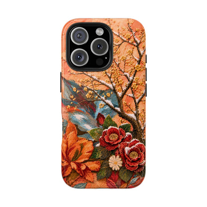 A Flower in Winter - Floral Vintage Tough Phone Case