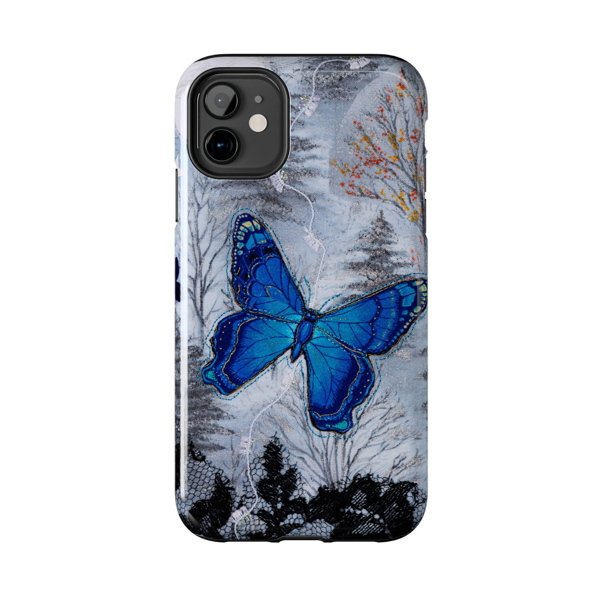 Blue Butterfly Tough Phone Cases