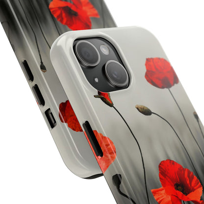 Poppy Modern Art Tough Phone Cases