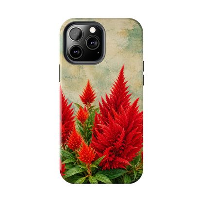 Scarlet Celosia Tough Phone Cases (iPhones & Samsung)