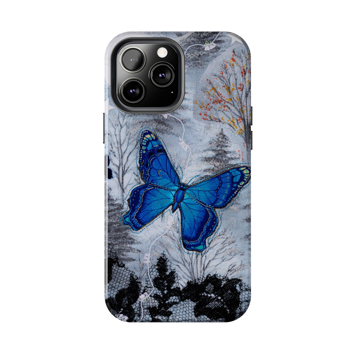 Blue Butterfly Tough Phone Cases