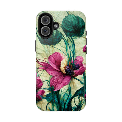 Patty's Plum Oriental Poppy Tough Phone Cases