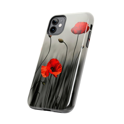 Poppy Modern Art Tough Phone Cases
