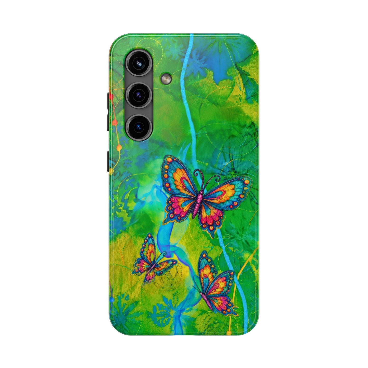 Morning Meditation - Butterfly Garden Tough Phone Case