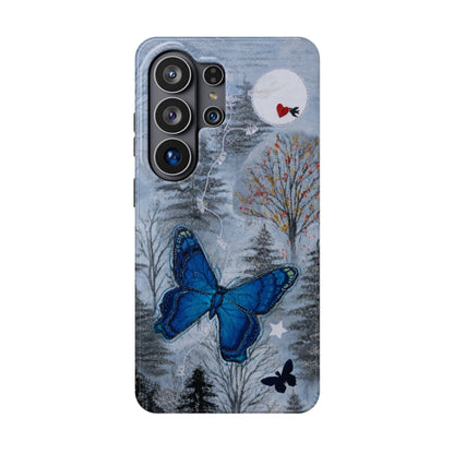 Blue Butterfly Magnetic Phone Case – Samsung Galaxy S26