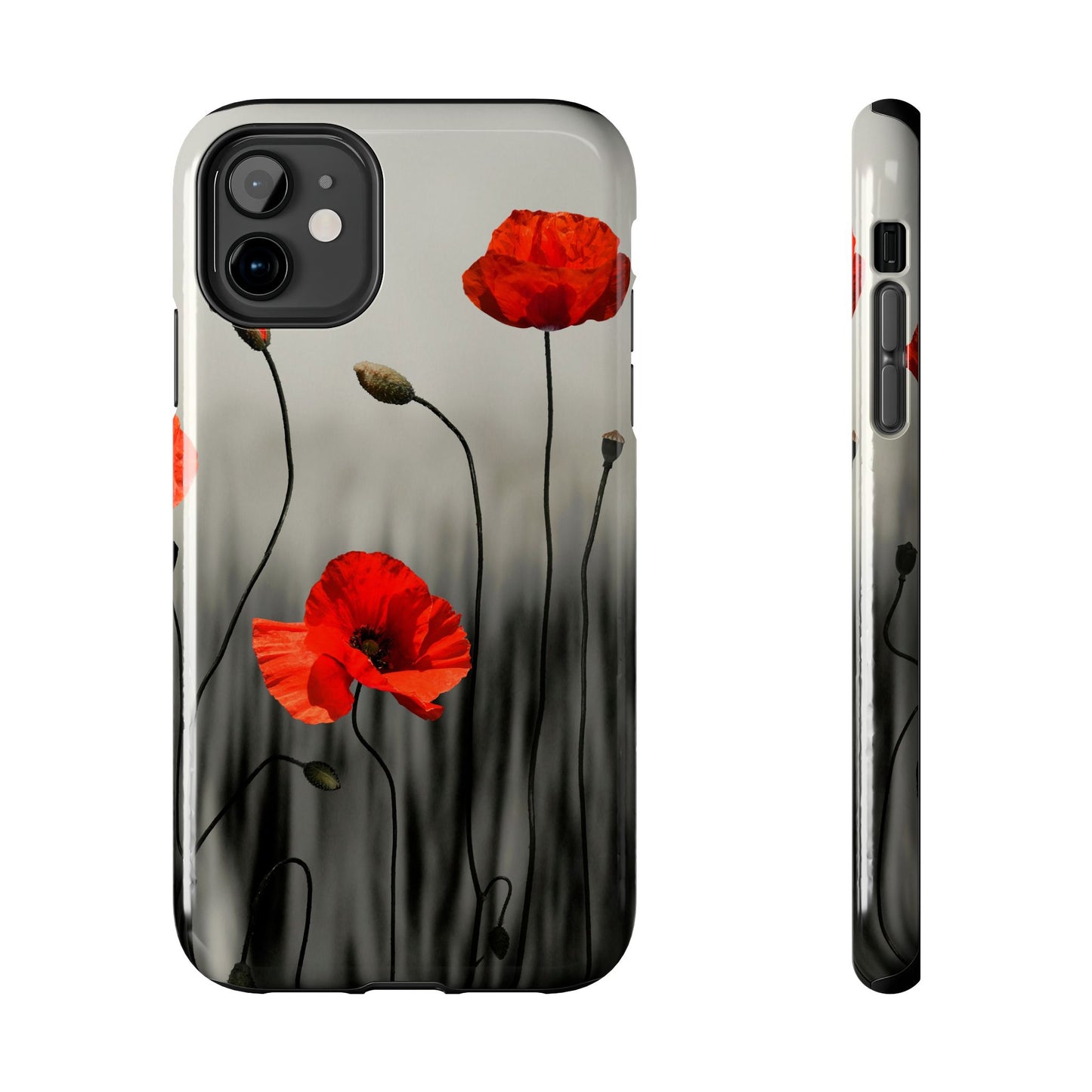 Poppy Modern Art Tough Phone Cases