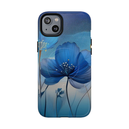 Blue Floral MagSafe Phone Cases