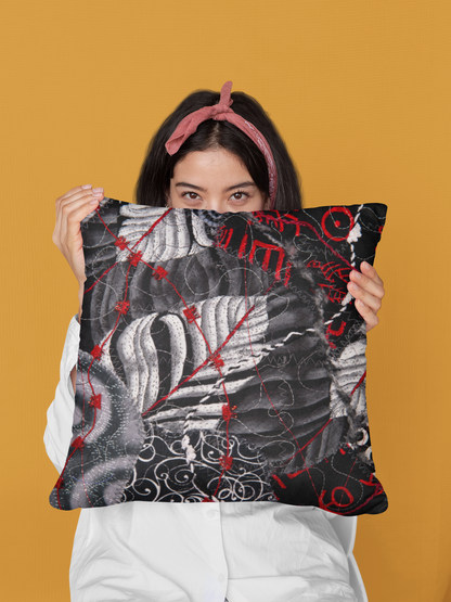 The Whispering Wind Square Poly Canvas Pillow
