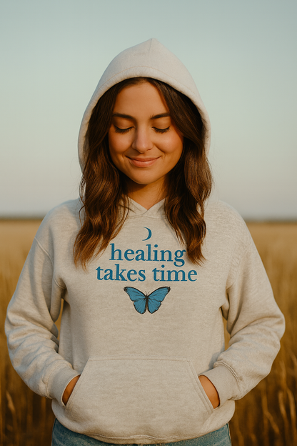 Healing Takes Time - Unisex Lightweight Hoodie