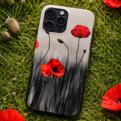 Poppy Modern Art Tough Phone Cases