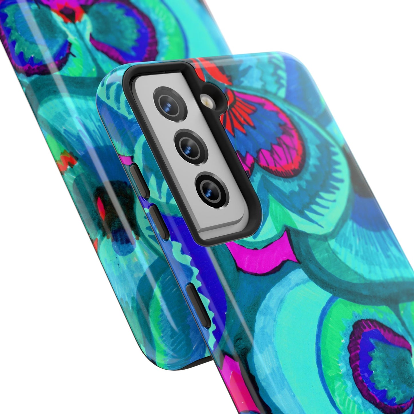 Vibrant Floral Tough Phone Cases