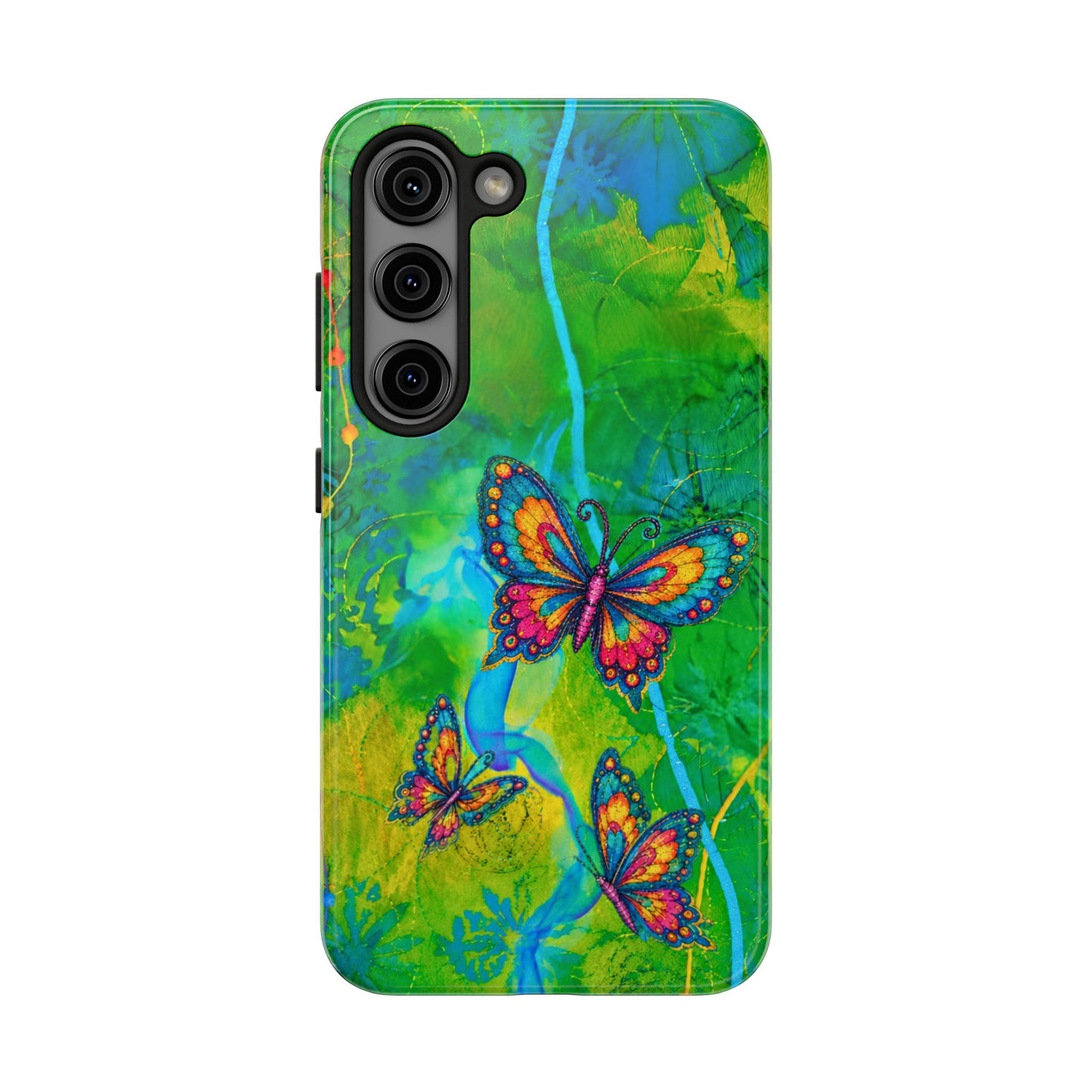 Morning Meditation - Butterfly Garden Tough Phone Case