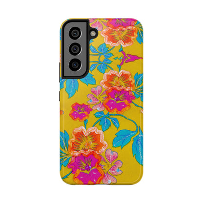 Golden Garden Bloom Tough Phone Cases