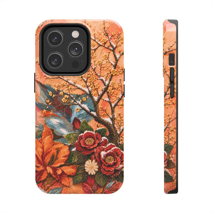 A Flower in Winter - Floral Vintage Tough Phone Case