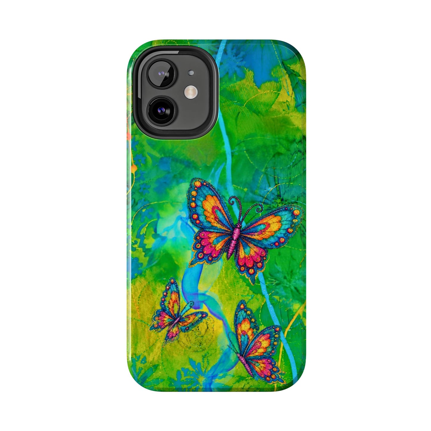 Morning Meditation - Butterfly Garden Tough Phone Case