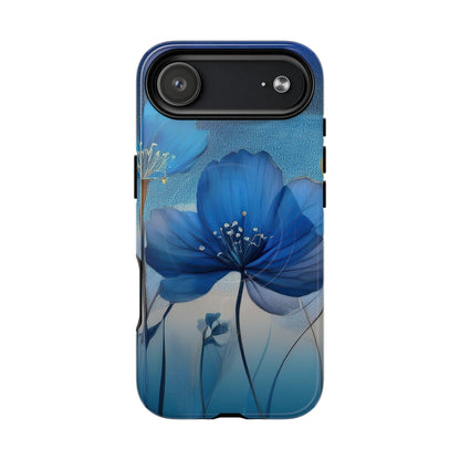 Blue Floral MagSafe Phone Cases