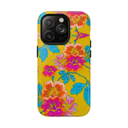 Golden Garden Bloom MagSafe Phone Cases