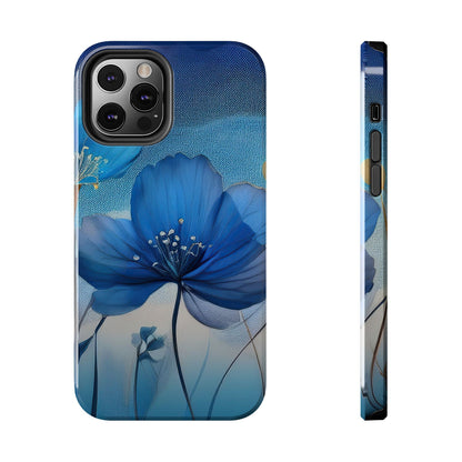 Blue Floral Tough Phone Cases