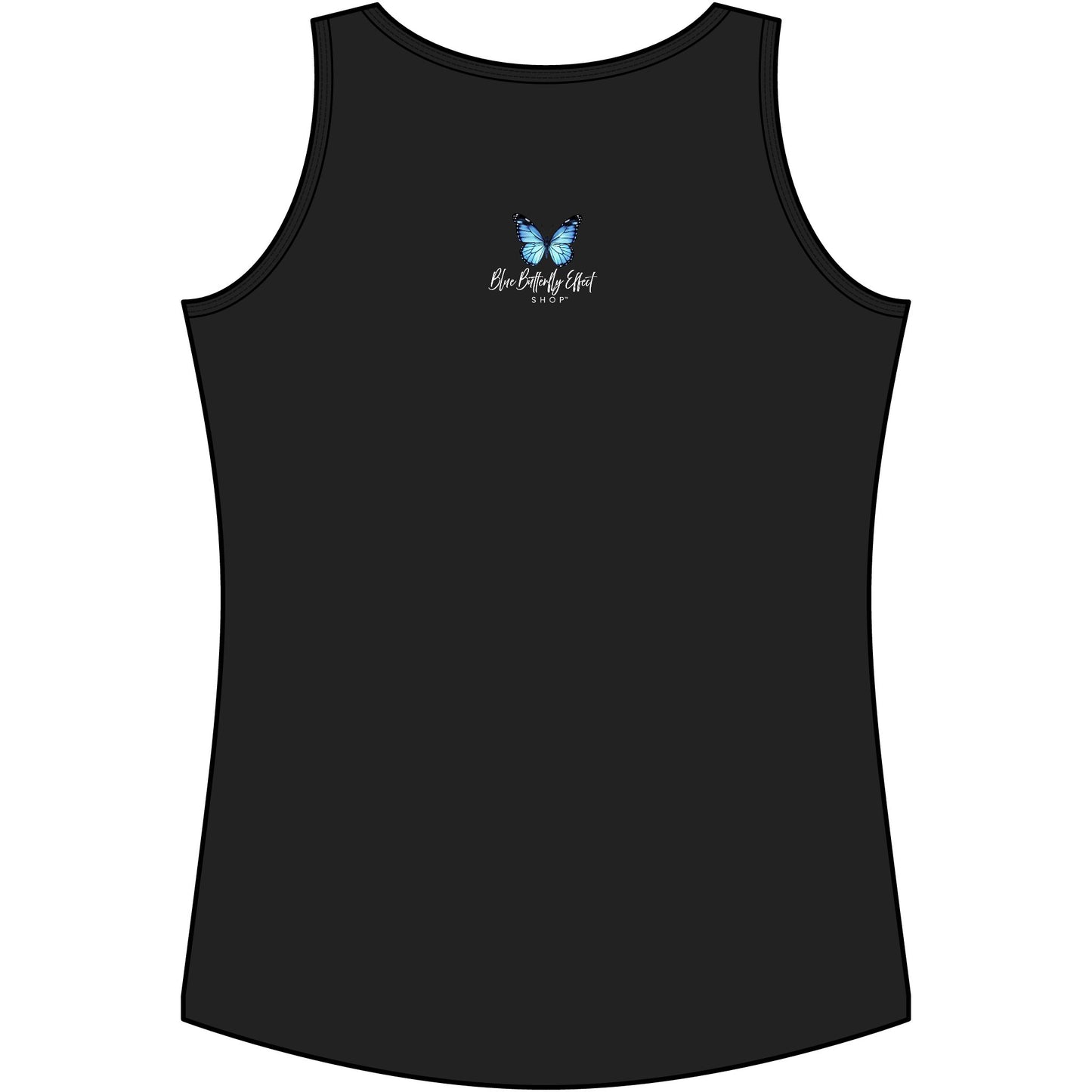 Blue Butterfly Artful Tank Top