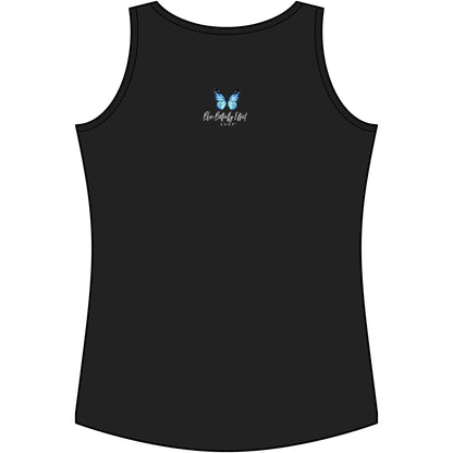 Blue Butterfly Artful Tank Top