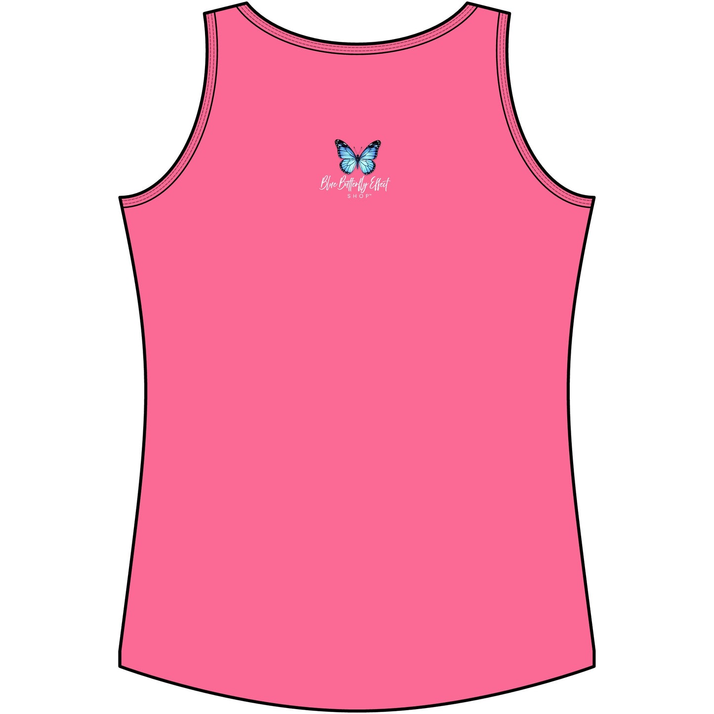 Blue Butterfly Artful Tank Top