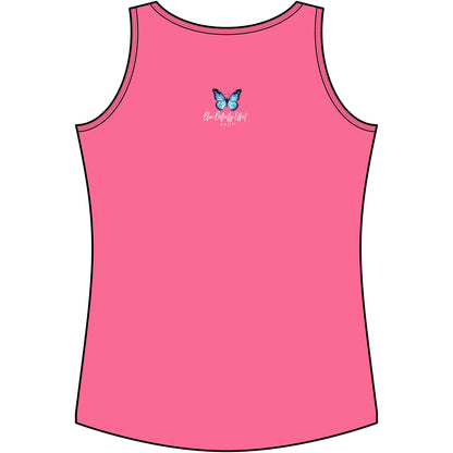 Blue Butterfly Artful Tank Top