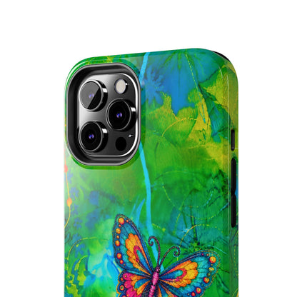 Morning Meditation - Butterfly Garden Tough Phone Case