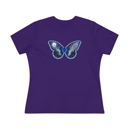 Blue Butterfly Artful Tee - Butterfly Dreamscape