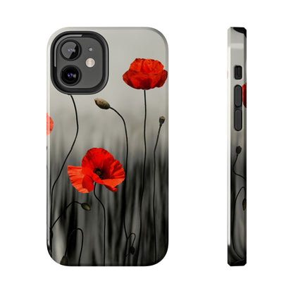 Poppy Modern Art Tough Phone Cases