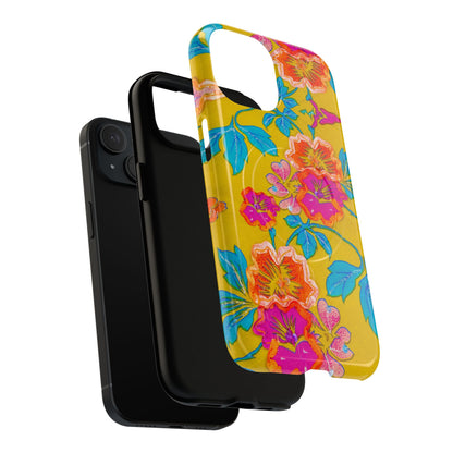 Golden Garden Bloom MagSafe Phone Cases