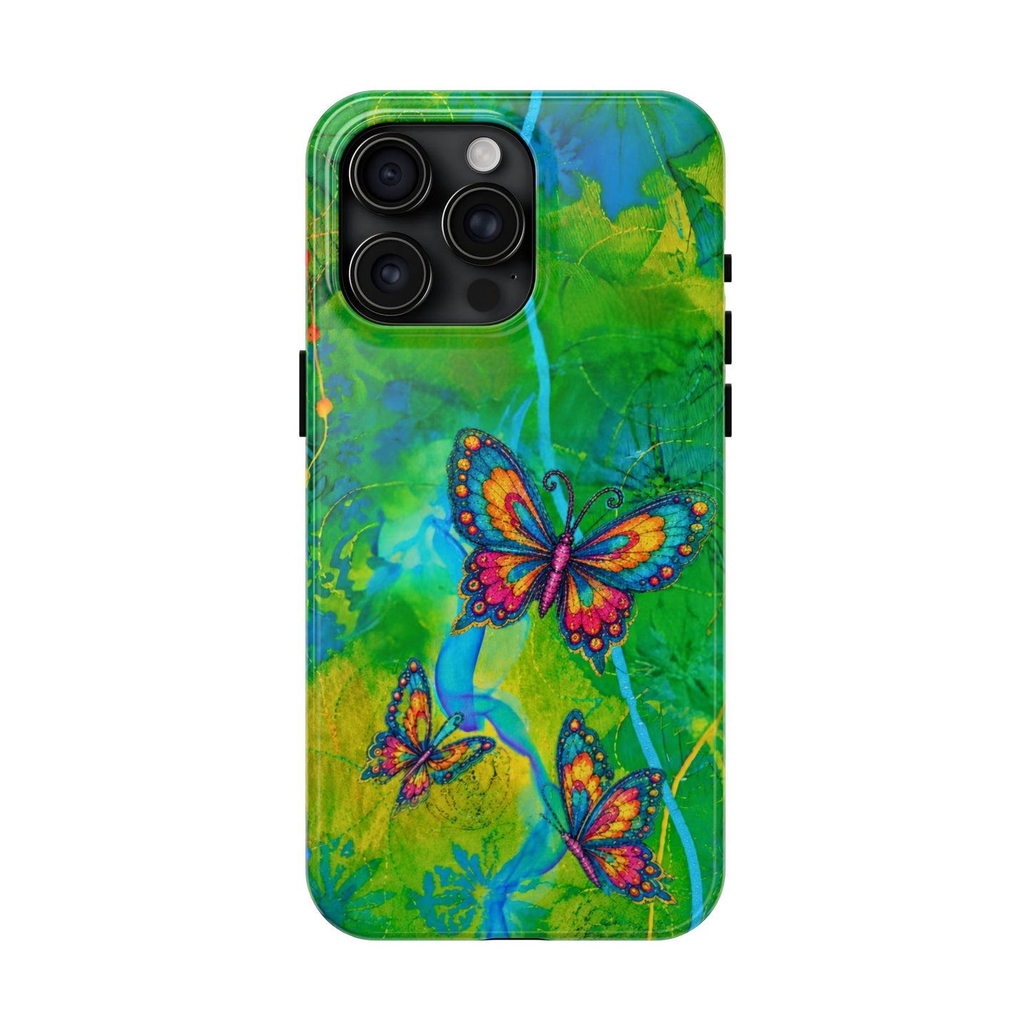 Morning Meditation - Butterfly Garden Tough Phone Case
