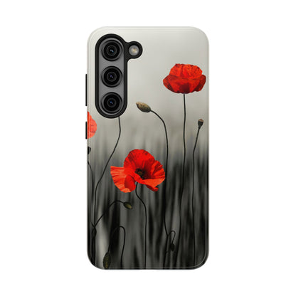 Poppy Modern Art Tough Phone Cases