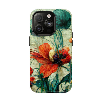Red Flower MagSafe Phone Cases