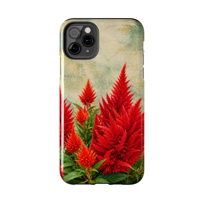 Scarlet Celosia Tough Phone Cases (iPhones & Samsung)