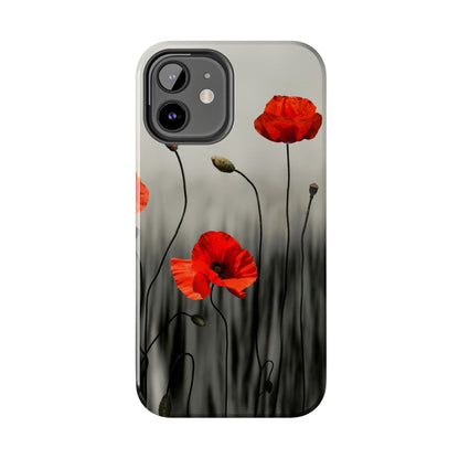 Poppy Modern Art Tough Phone Cases