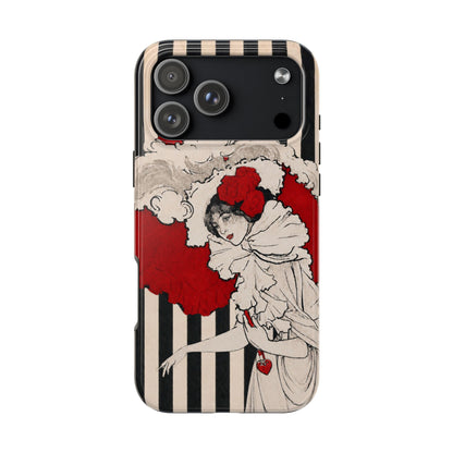 Art Nouveau Woman in Red Hat Tough Phone Cases
