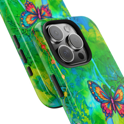 Morning Meditation - Butterfly Garden Tough Phone Case