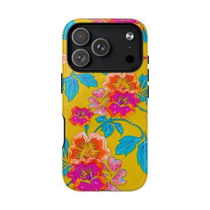 Golden Garden Bloom MagSafe Phone Cases