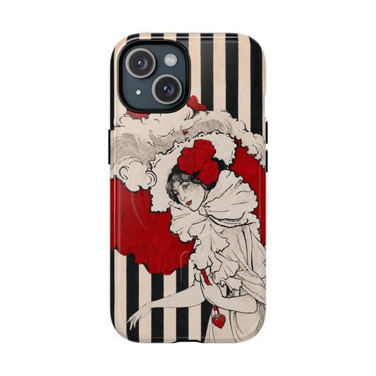 Art Nouveau: Woman in Red Hat MagSafe Phone Cases