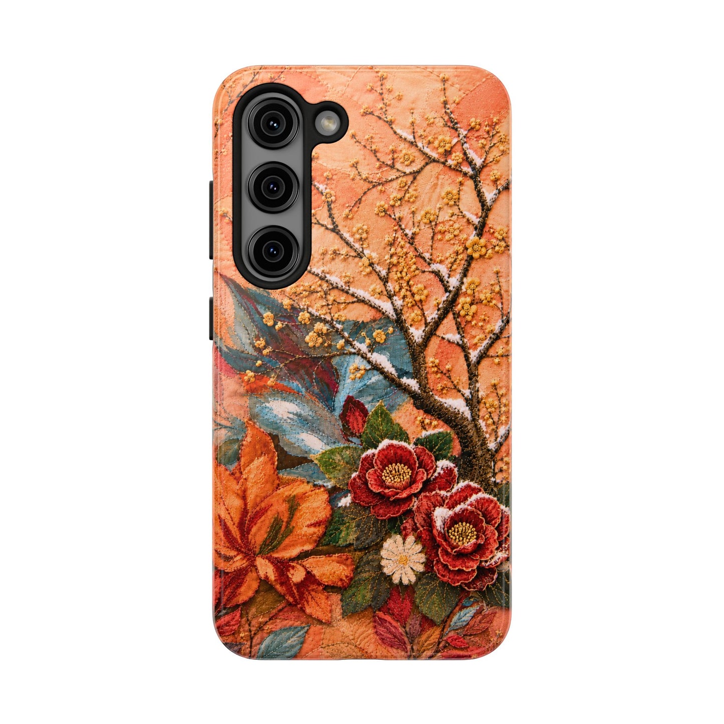 A Flower in Winter - Floral Vintage Tough Phone Case