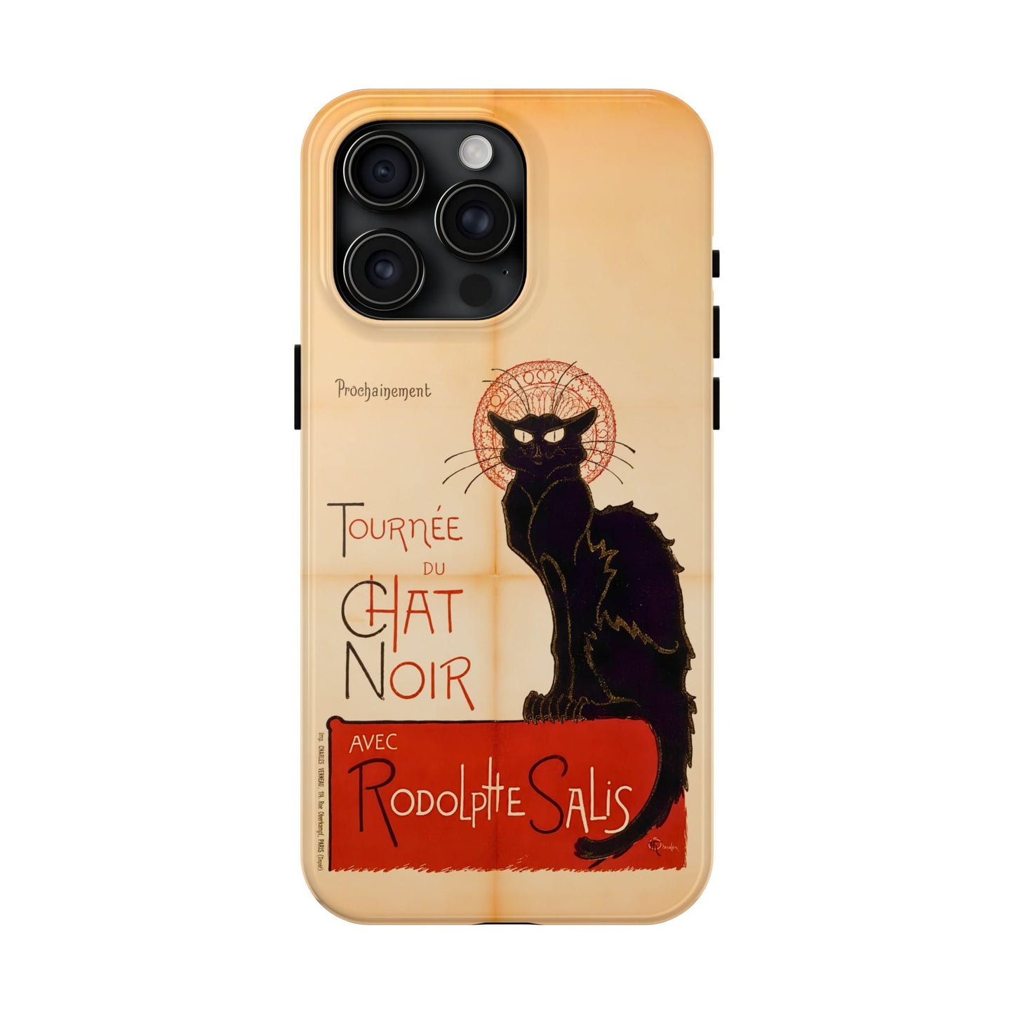 Art Nouveau: The Chat Noir (Black Cat) Tough Phone Cases