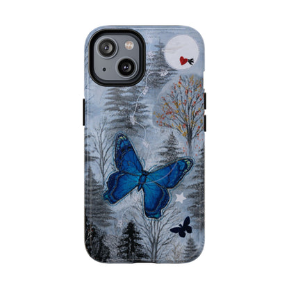 Blue Butterfly MagSafe Phone Cases