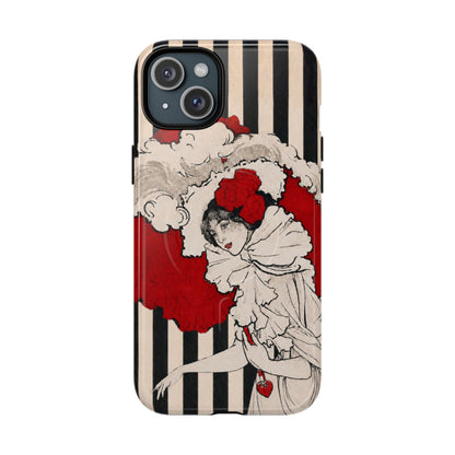 Art Nouveau: Woman in Red Hat MagSafe Phone Cases