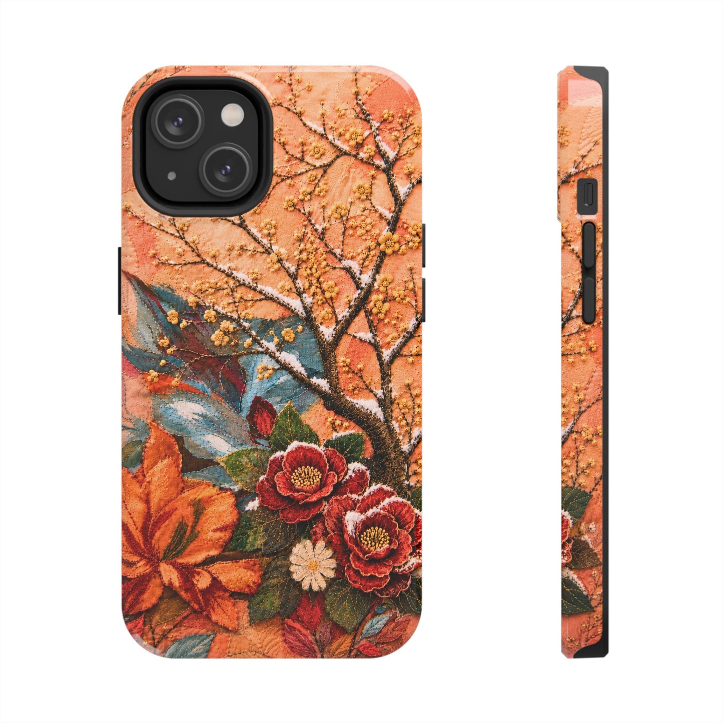 A Flower in Winter - Floral Vintage Tough Phone Case